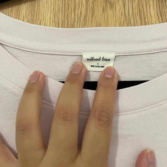 Aritzia Pink Cropped Top Size L - Picture 3 of 3